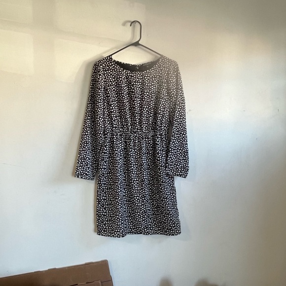 2/$50 J Crew Mercantile Black and White Heart Dress - Picture 8 of 10